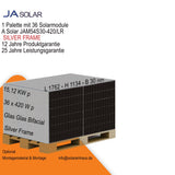 1-99 420Wp JA Solar JAM54S30-420/LR Solarmodul Rahmen Silber